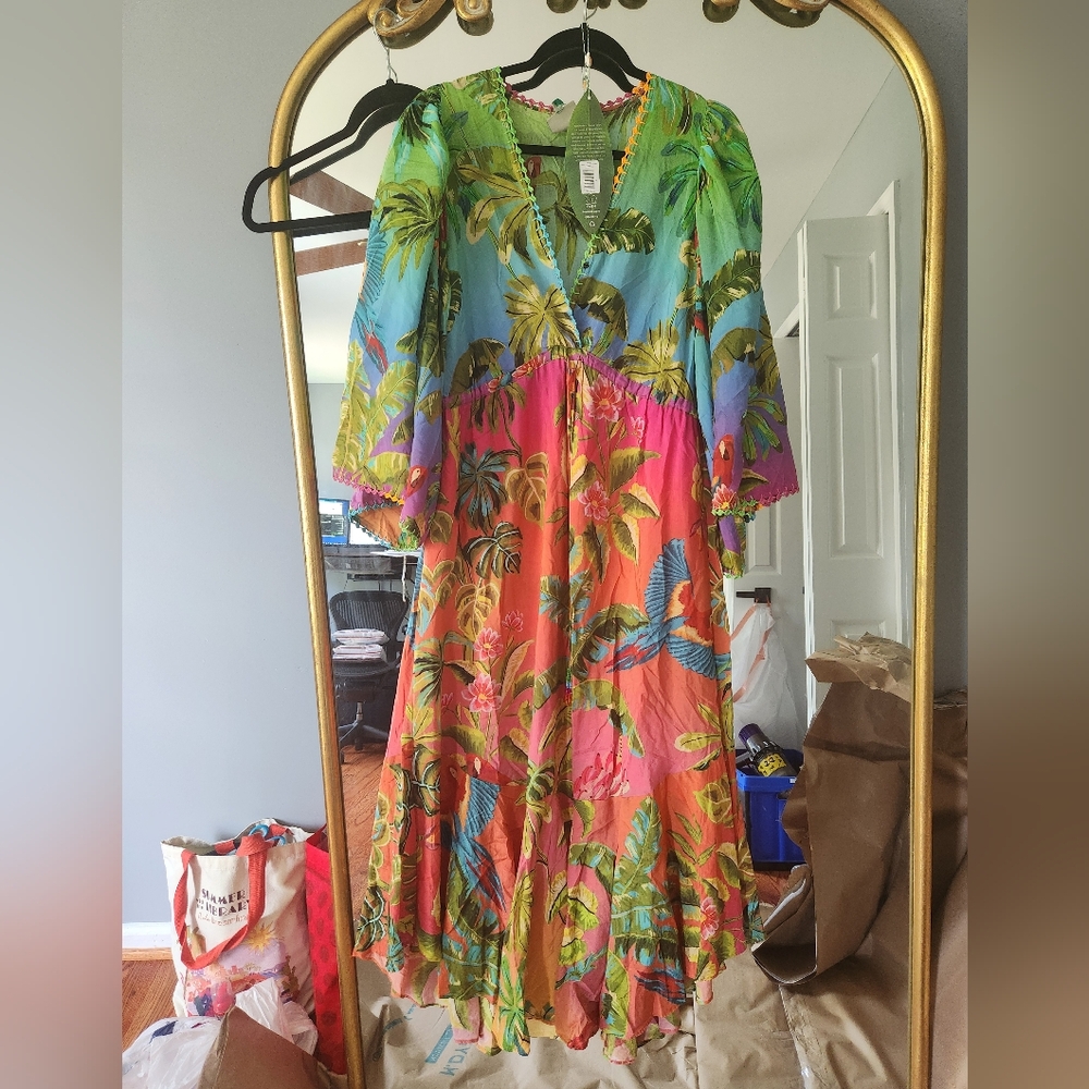 Farm Rio Ombre Ruffle Tunic dress - Picture 4 of 16